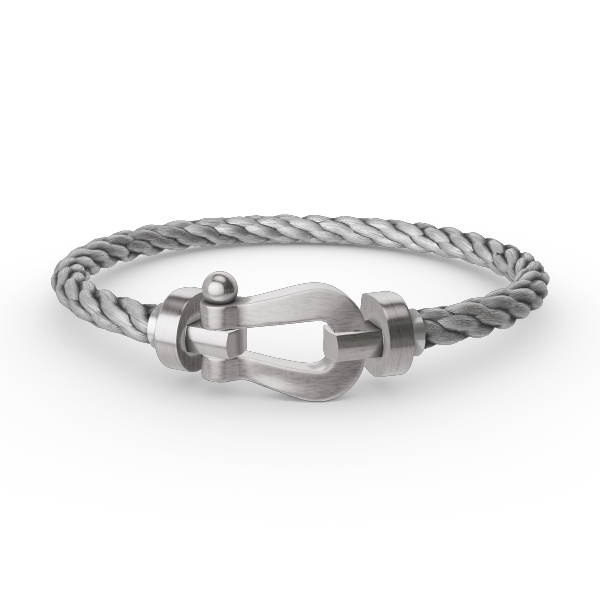 DIANA FORCE LARGE HORSESHOE NO DIAMOND BRACELET SILVER