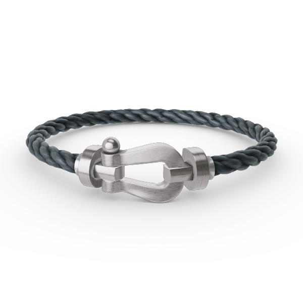 DIANA FORCE LARGE HORSESHOE NO DIAMOND BRACELET SILVER
