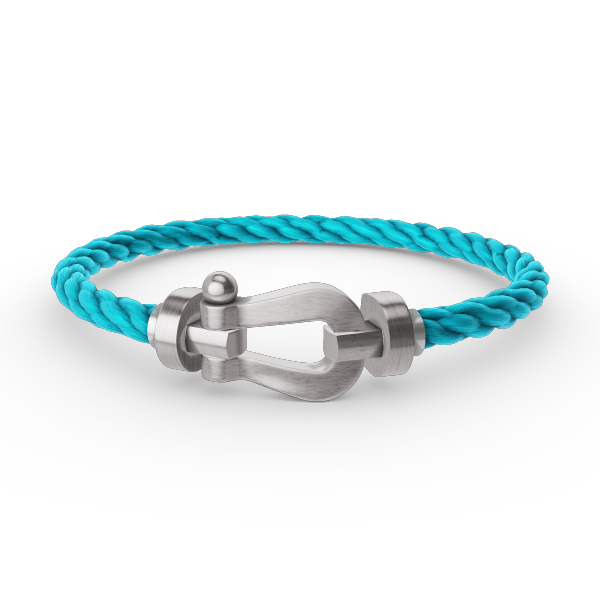 DIANA FORCE LARGE HORSESHOE NO DIAMOND BRACELET SILVER