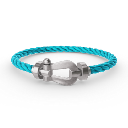 DIANA FORCE LARGE HORSESHOE NO DIAMOND BRACELET SILVER