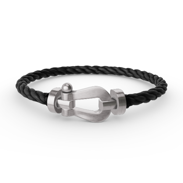 DIANA FORCE LARGE HORSESHOE NO DIAMOND BRACELET SILVER