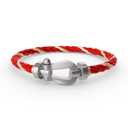 DIANA FORCE LARGE HORSESHOE NO DIAMOND BRACELET SILVER