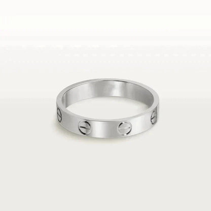 DIANA LOVE RING 4MM 1 DIAMOND SILVER